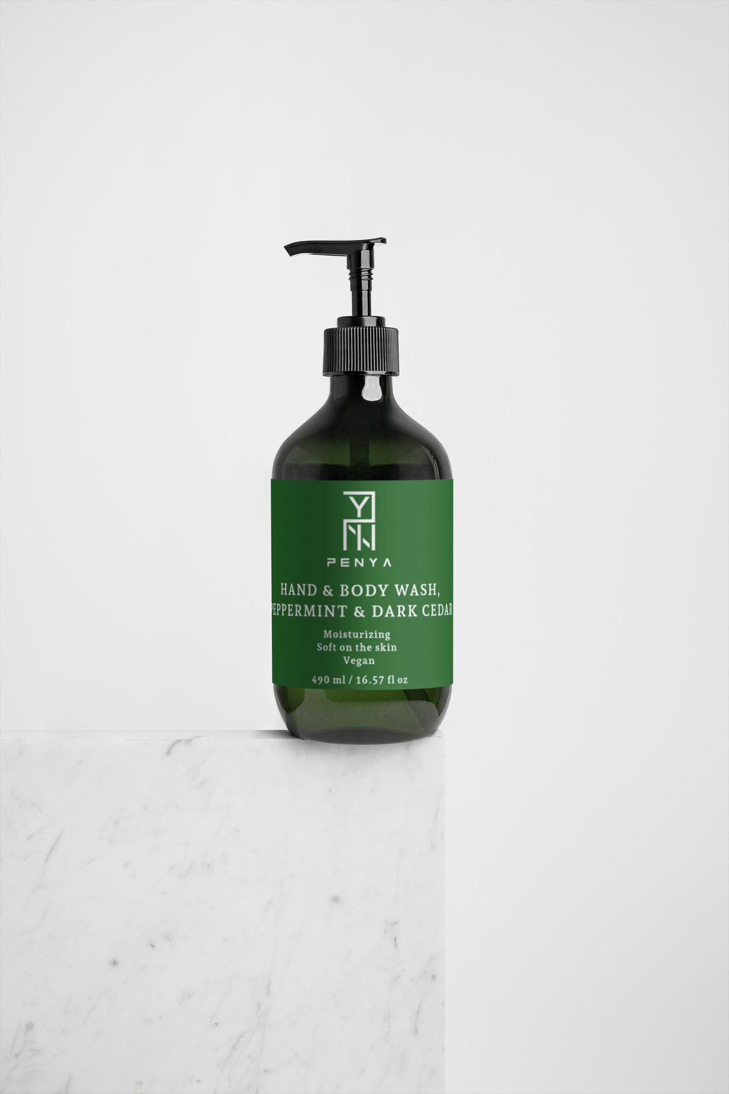 Hand & Body Wash, Peppermint & Dark Cedar